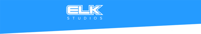 Логотип ELK игровых автоматов.